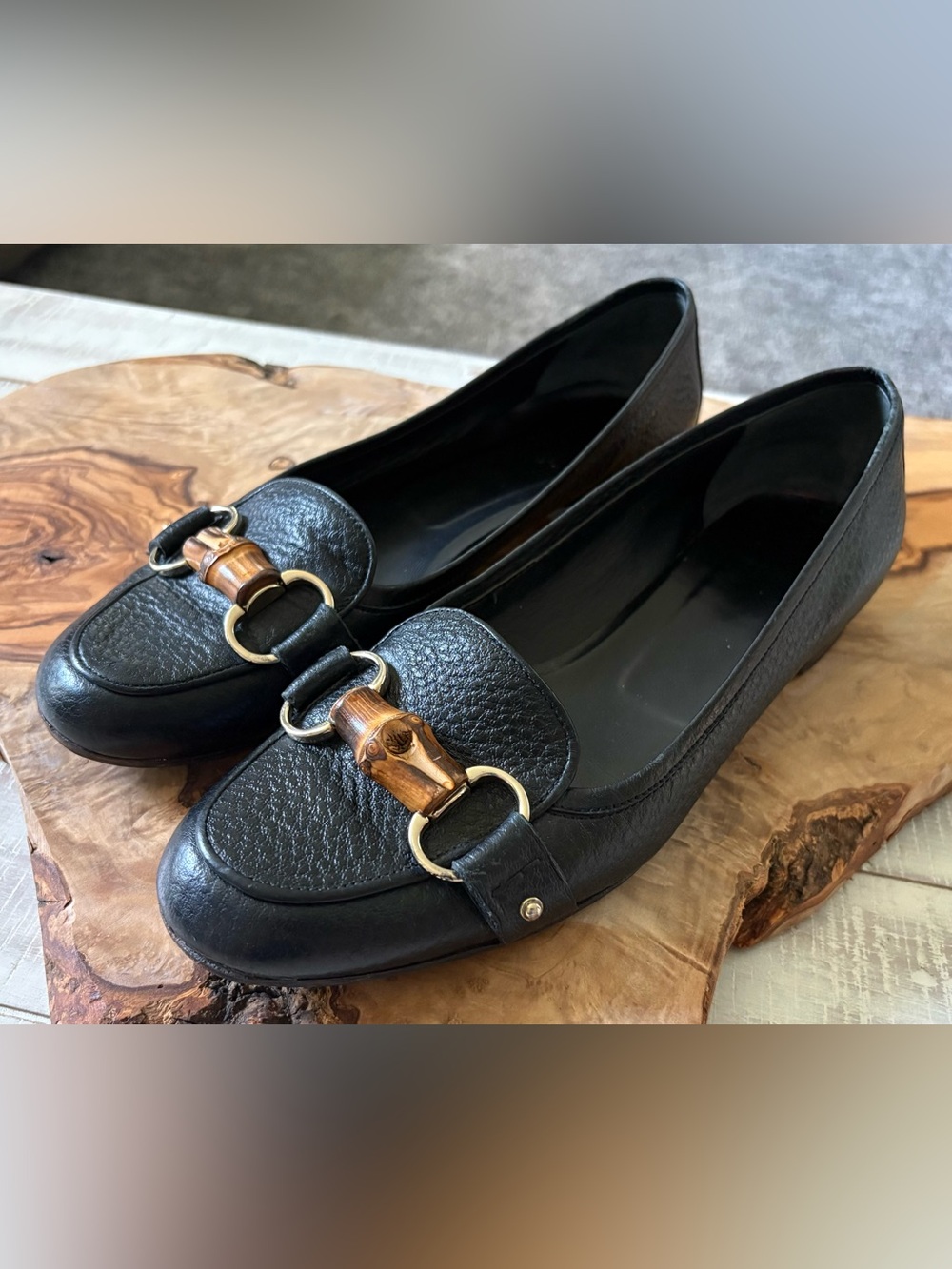 Gucci Black Bit Classic Loafers